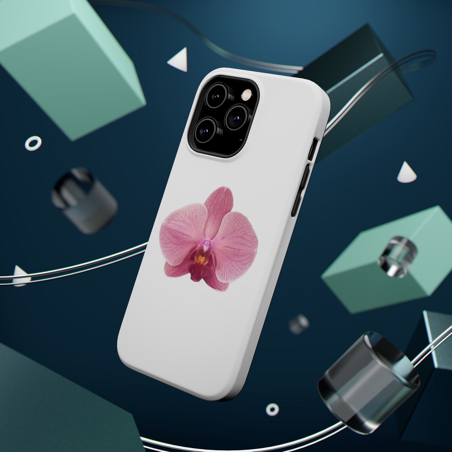 Magnetic IPhone Case, Durable Impact-Resistant Floral Feminine Fashionable Cover, Gift for Her, Protective Smartphone Shell, Trendy