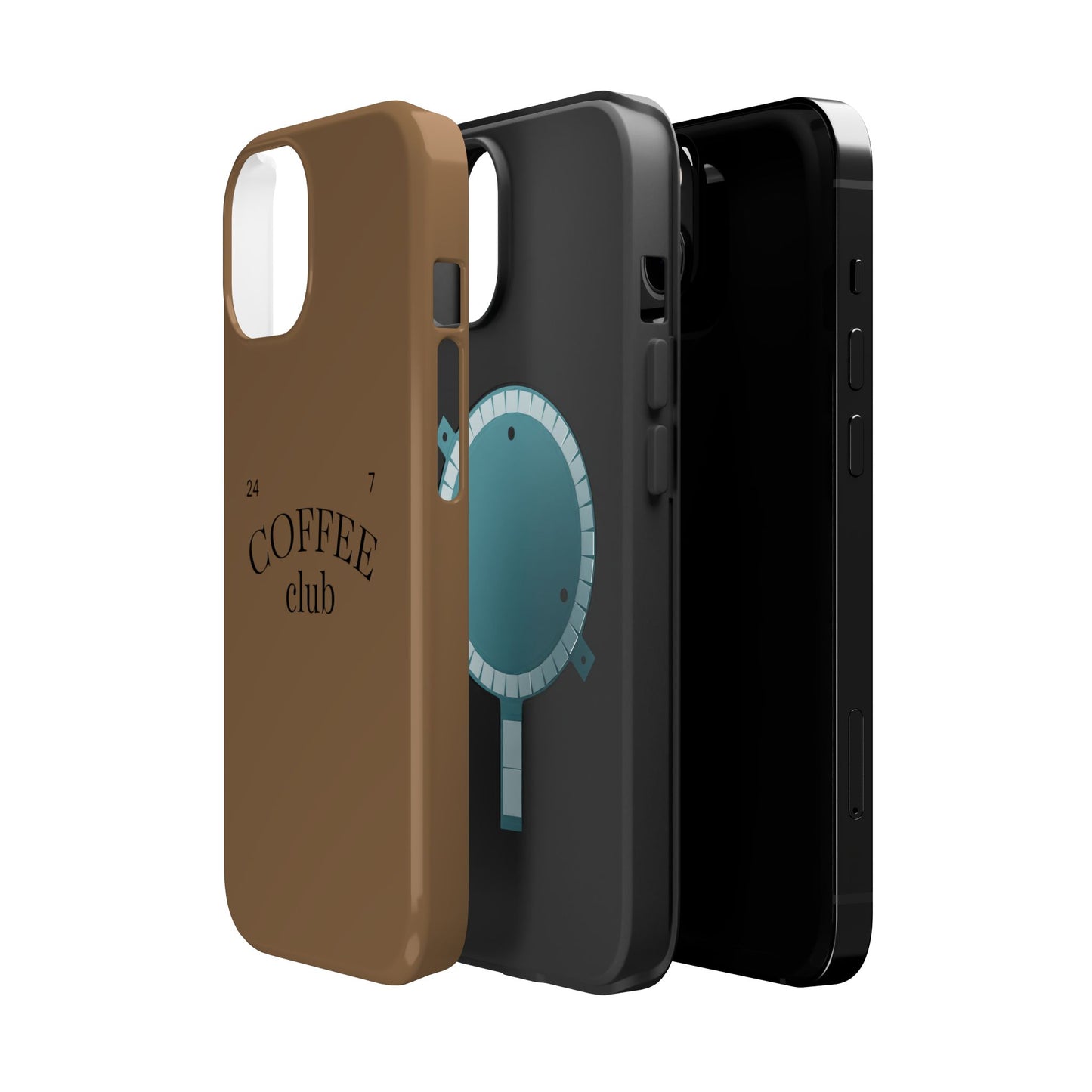 Magnetic iPhone Case, Coffee Lover, Impact-Resistant Case, Coffee Date Enthusiast, Matcha with Friend, Protective Phone Cover