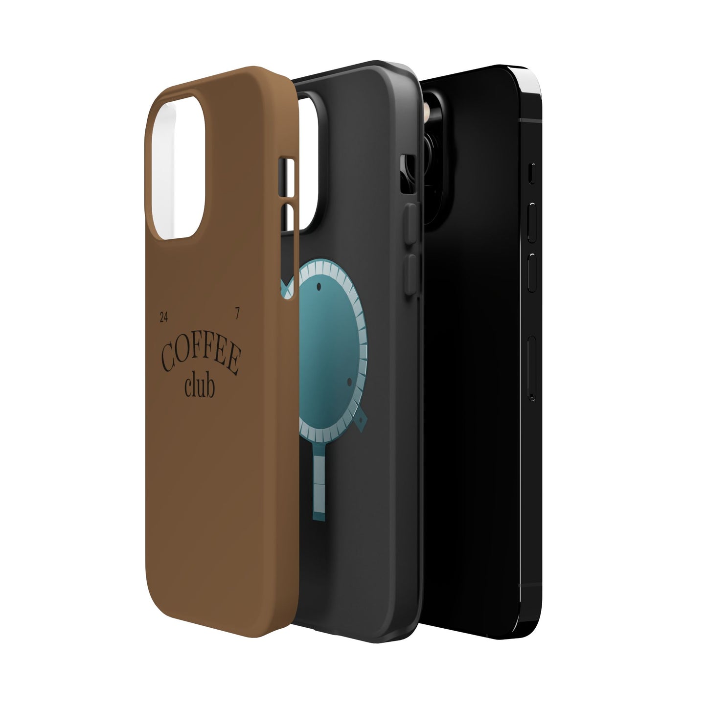 Magnetic iPhone Case, Coffee Lover, Impact-Resistant Case, Coffee Date Enthusiast, Matcha with Friend, Protective Phone Cover