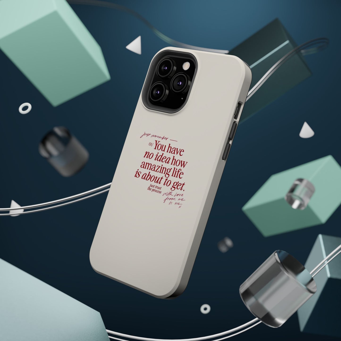 Magnetic IPhone Cases, Motivational Self Love Quote, Fashionable Feminine Gift Idea, Durable Impact-Resistant, Fashion Accessory,