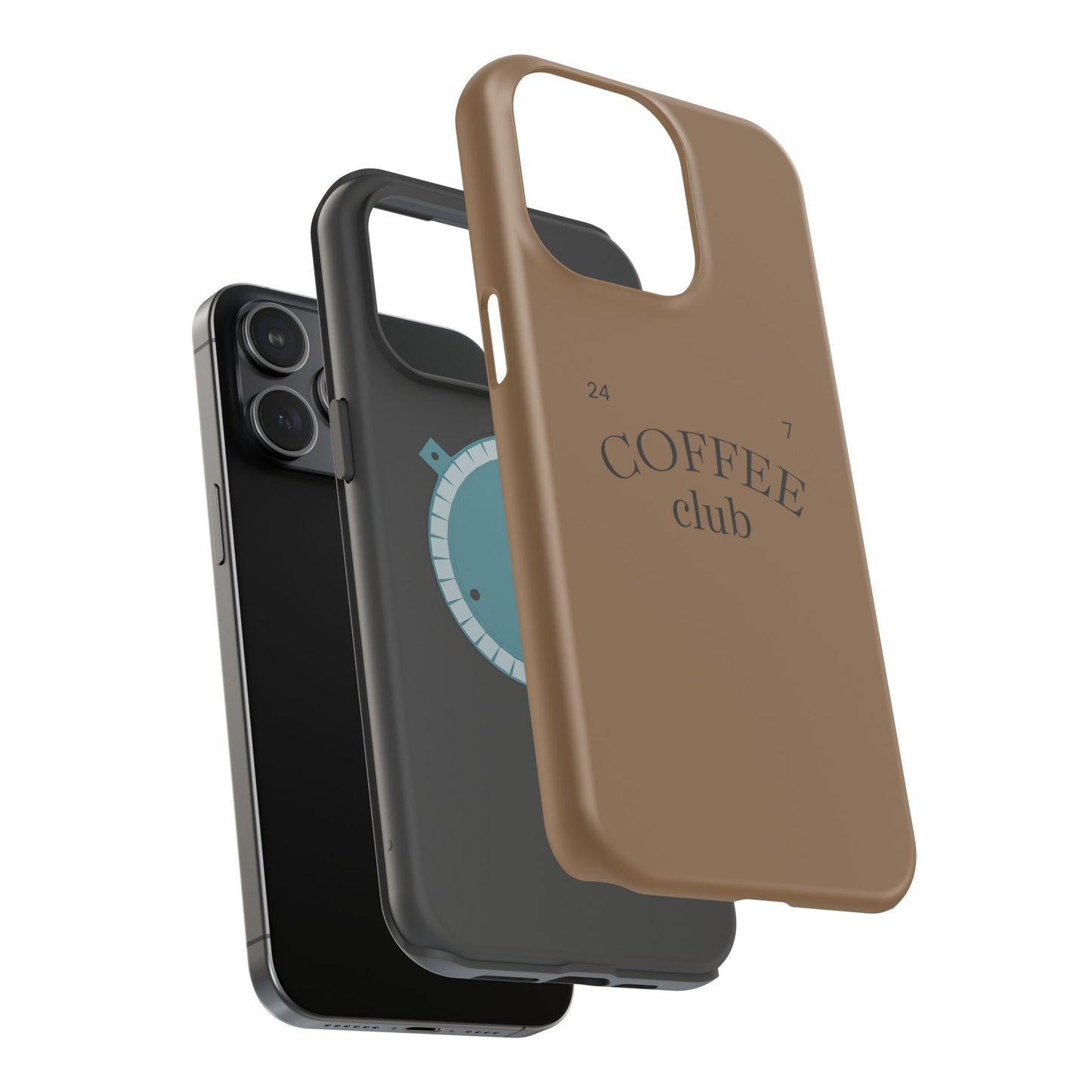 Magnetic iPhone Case, Coffee Lover, Impact-Resistant Case, Coffee Date Enthusiast, Matcha with Friend, Protective Phone Cover