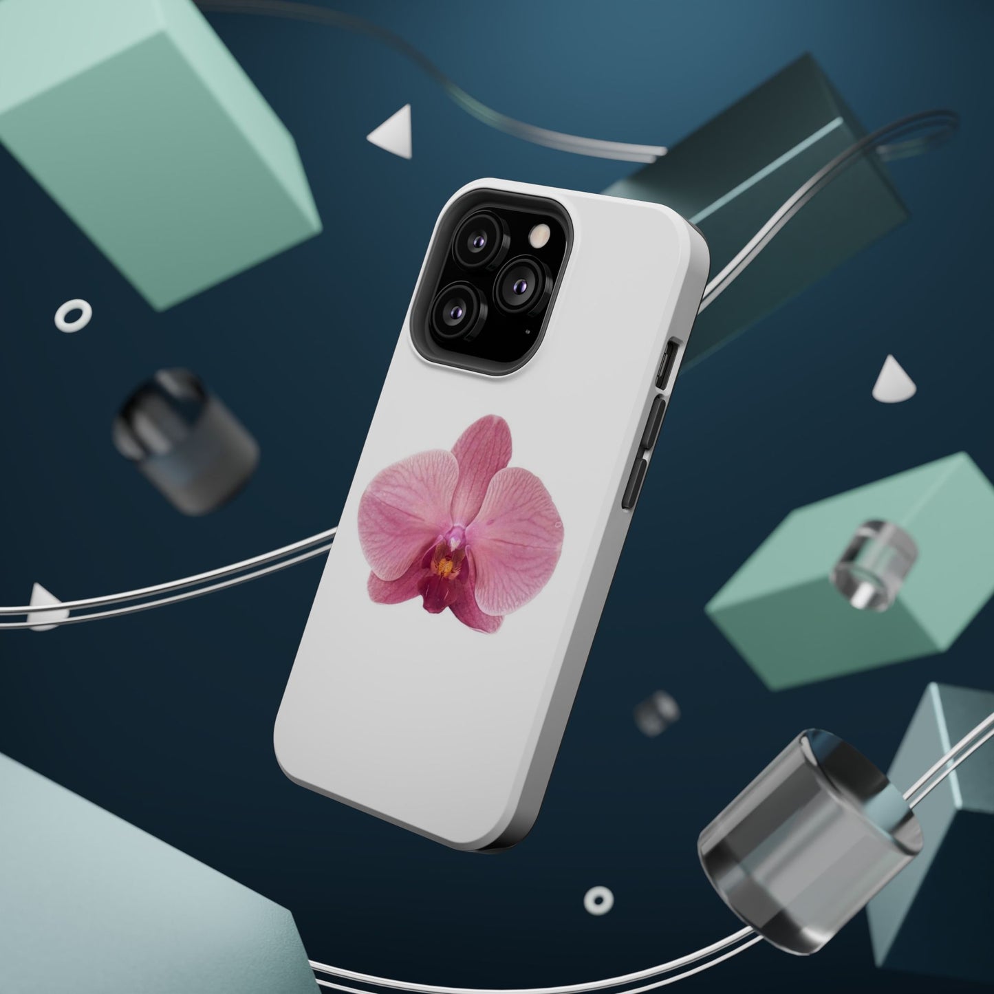 Magnetic IPhone Case, Durable Impact-Resistant Floral Feminine Fashionable Cover, Gift for Her, Protective Smartphone Shell, Trendy