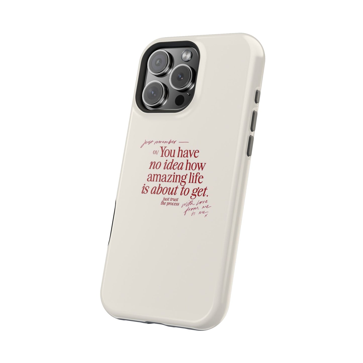 Magnetic IPhone Cases, Motivational Self Love Quote, Fashionable Feminine Gift Idea, Durable Impact-Resistant, Fashion Accessory,
