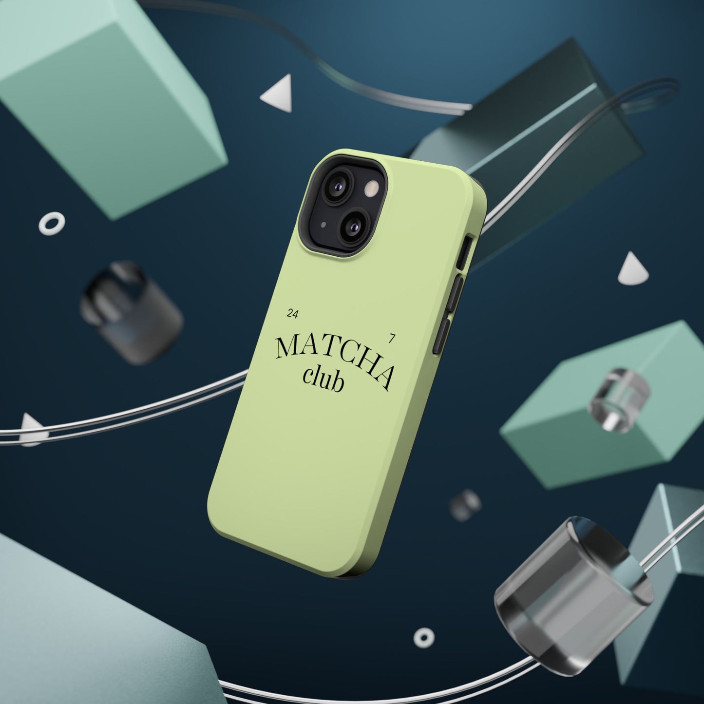 Magnetic IPhone Case, Matcha Coffee Lover, Impact-Resistant Case, Coffee Date Enthusiast, Matcha with Friends, Protective Phone Cover