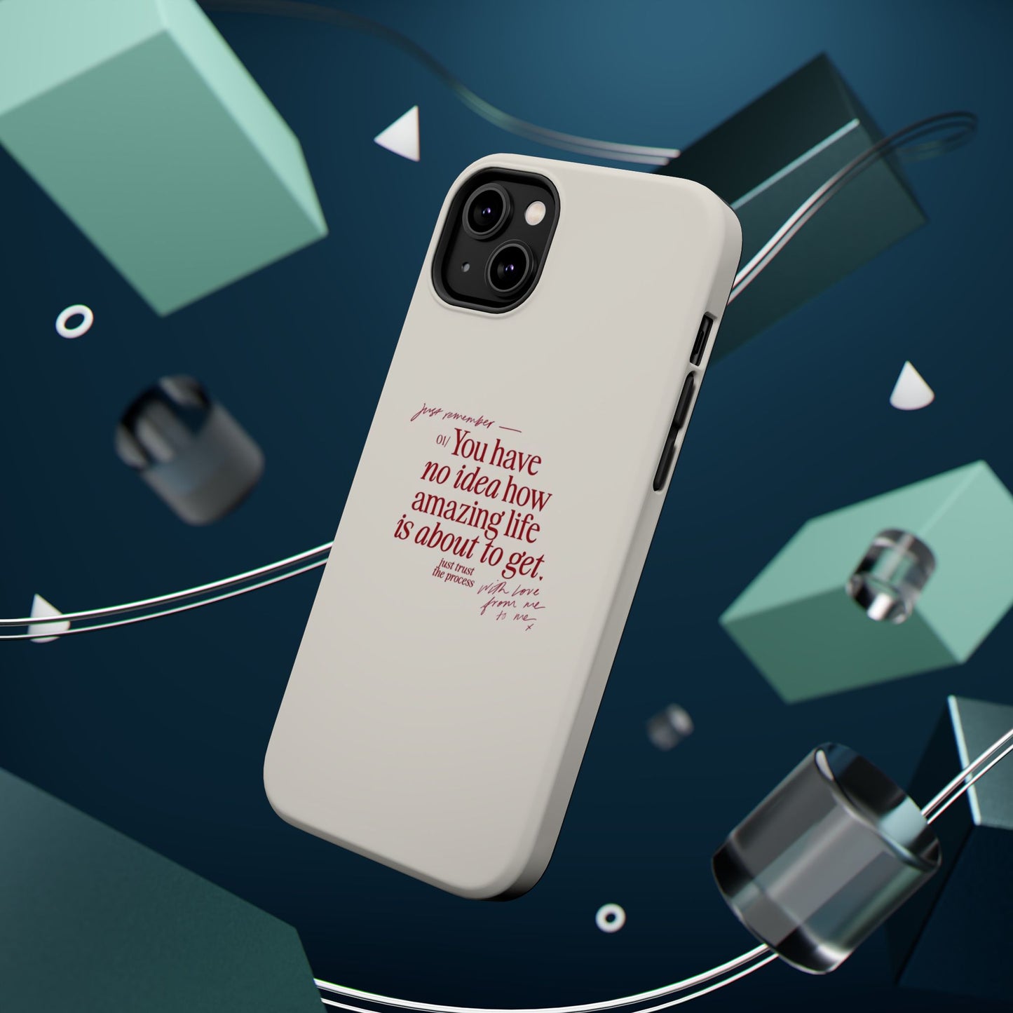 Magnetic IPhone Cases, Motivational Self Love Quote, Fashionable Feminine Gift Idea, Durable Impact-Resistant, Fashion Accessory,