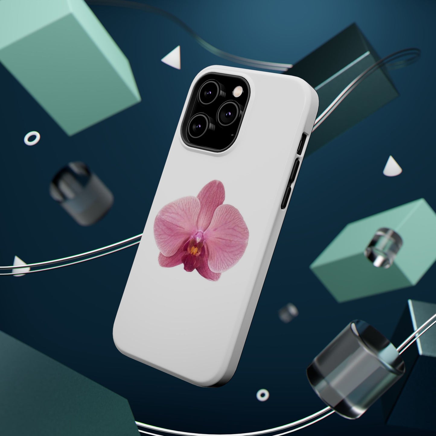 Magnetic IPhone Case, Durable Impact-Resistant Floral Feminine Fashionable Cover, Gift for Her, Protective Smartphone Shell, Trendy