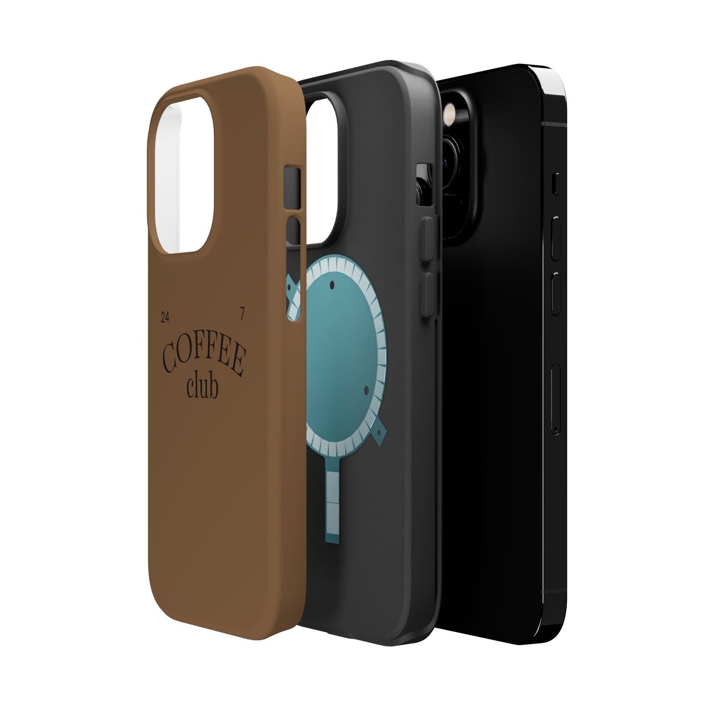 Magnetic iPhone Case, Coffee Lover, Impact-Resistant Case, Coffee Date Enthusiast, Matcha with Friend, Protective Phone Cover