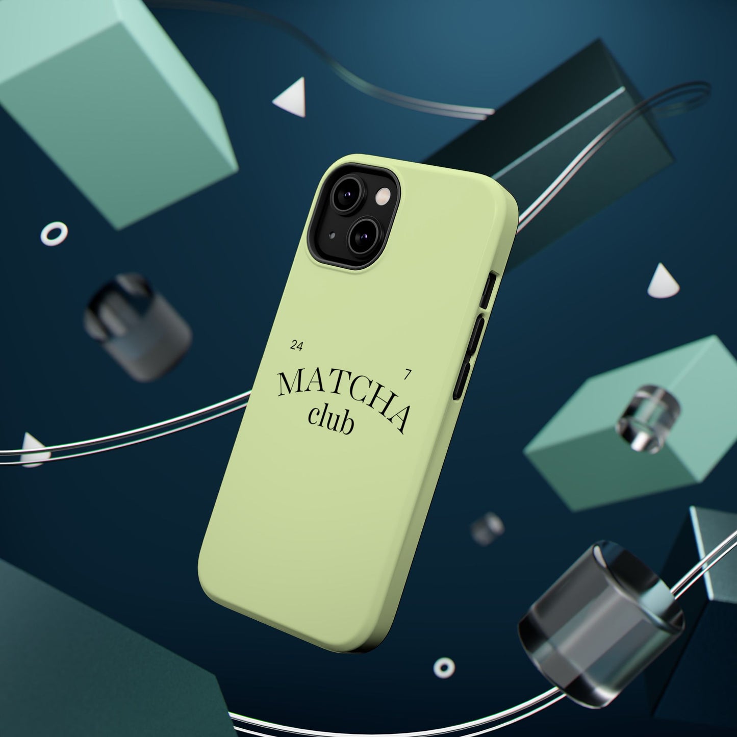 Magnetic IPhone Case, Matcha Coffee Lover, Impact-Resistant Case, Coffee Date Enthusiast, Matcha with Friends, Protective Phone Cover