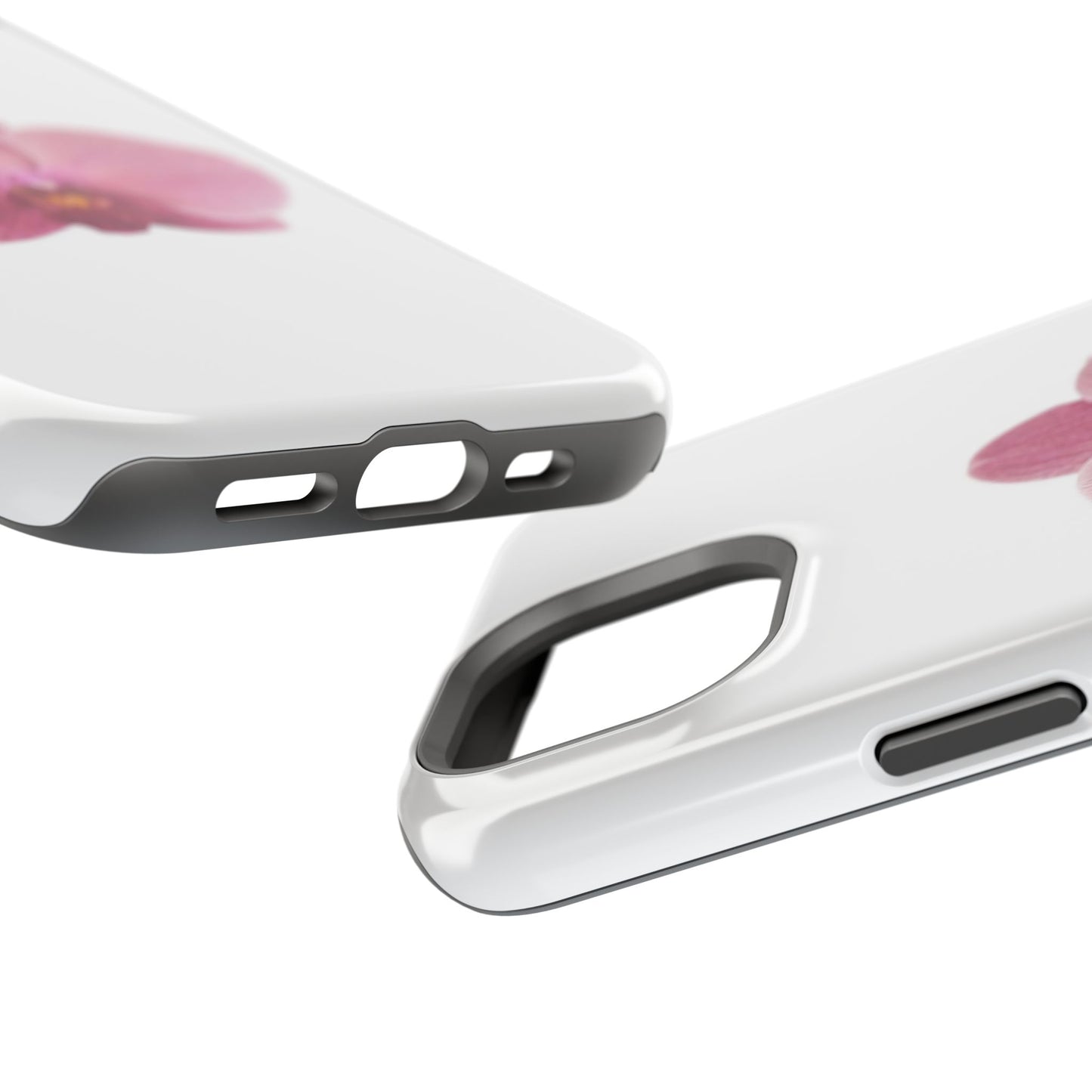 Magnetic IPhone Case, Durable Impact-Resistant Floral Feminine Fashionable Cover, Gift for Her, Protective Smartphone Shell, Trendy