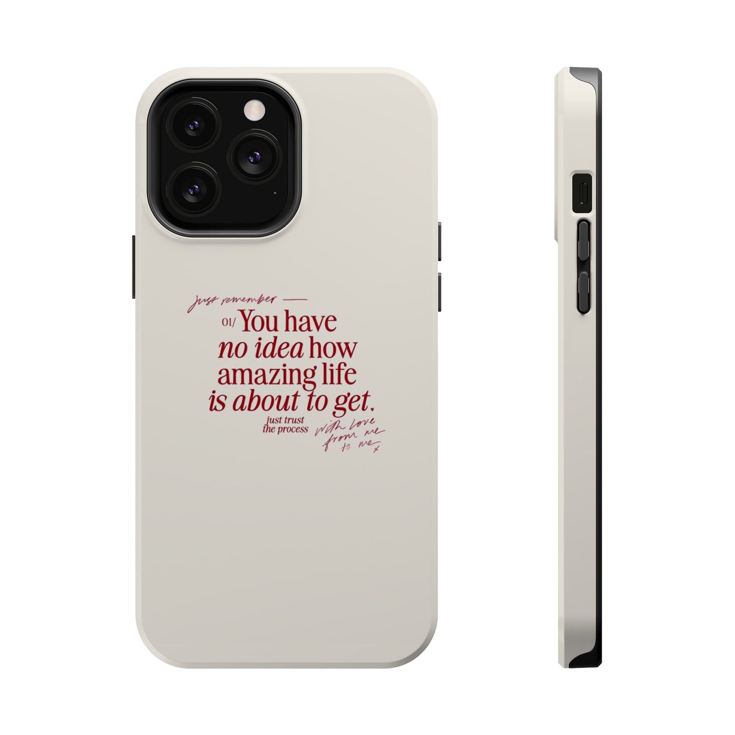 Magnetic IPhone Cases, Motivational Self Love Quote, Fashionable Feminine Gift Idea, Durable Impact-Resistant, Fashion Accessory,