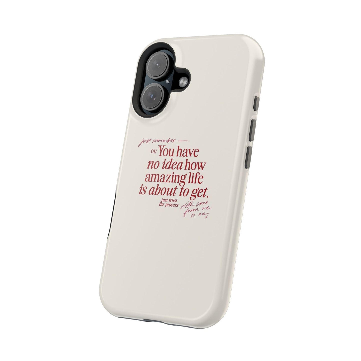 Magnetic IPhone Cases, Motivational Self Love Quote, Fashionable Feminine Gift Idea, Durable Impact-Resistant, Fashion Accessory,