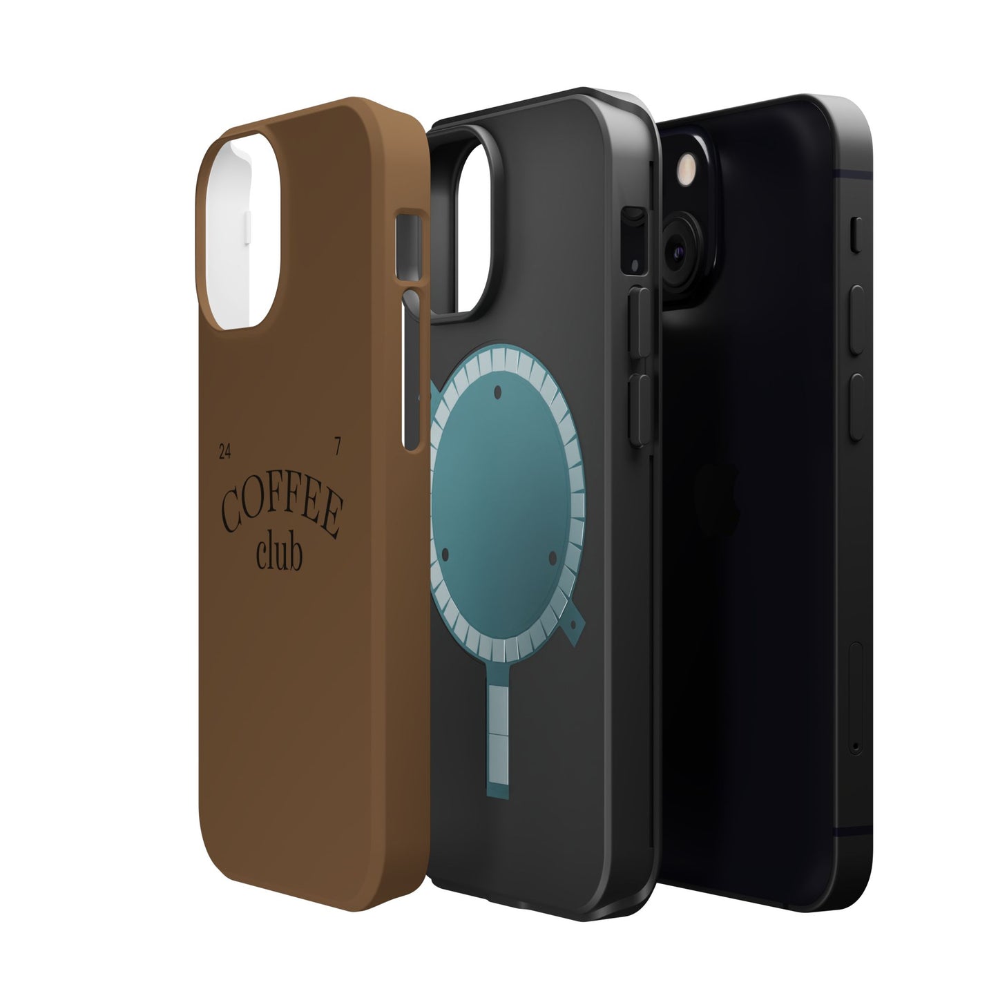 Magnetic iPhone Case, Coffee Lover, Impact-Resistant Case, Coffee Date Enthusiast, Matcha with Friend, Protective Phone Cover