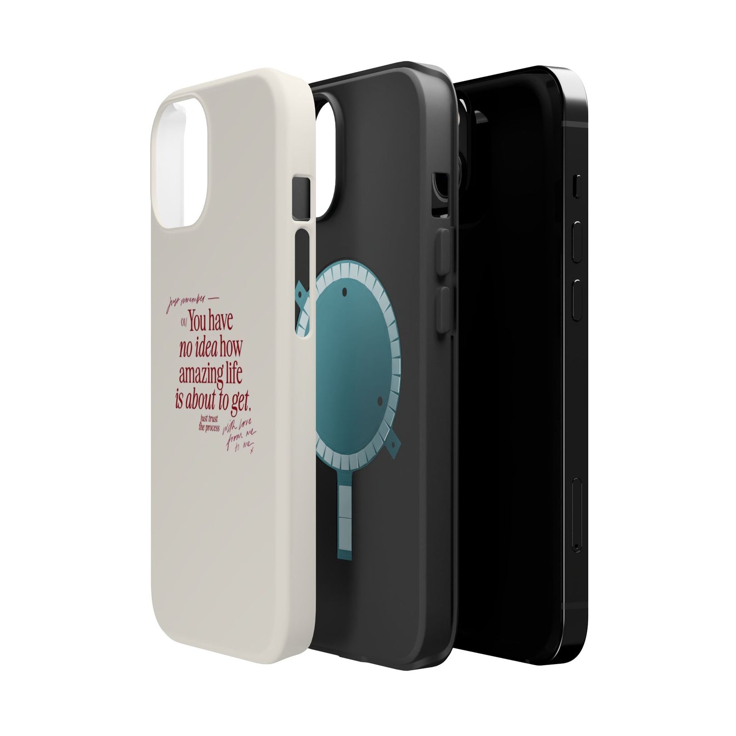 Magnetic IPhone Cases, Motivational Self Love Quote, Fashionable Feminine Gift Idea, Durable Impact-Resistant, Fashion Accessory,