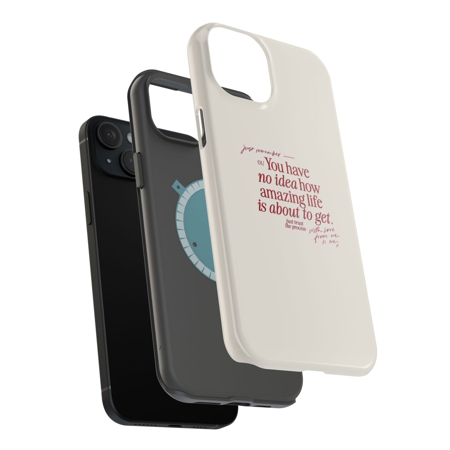 Magnetic IPhone Cases, Motivational Self Love Quote, Fashionable Feminine Gift Idea, Durable Impact-Resistant, Fashion Accessory,