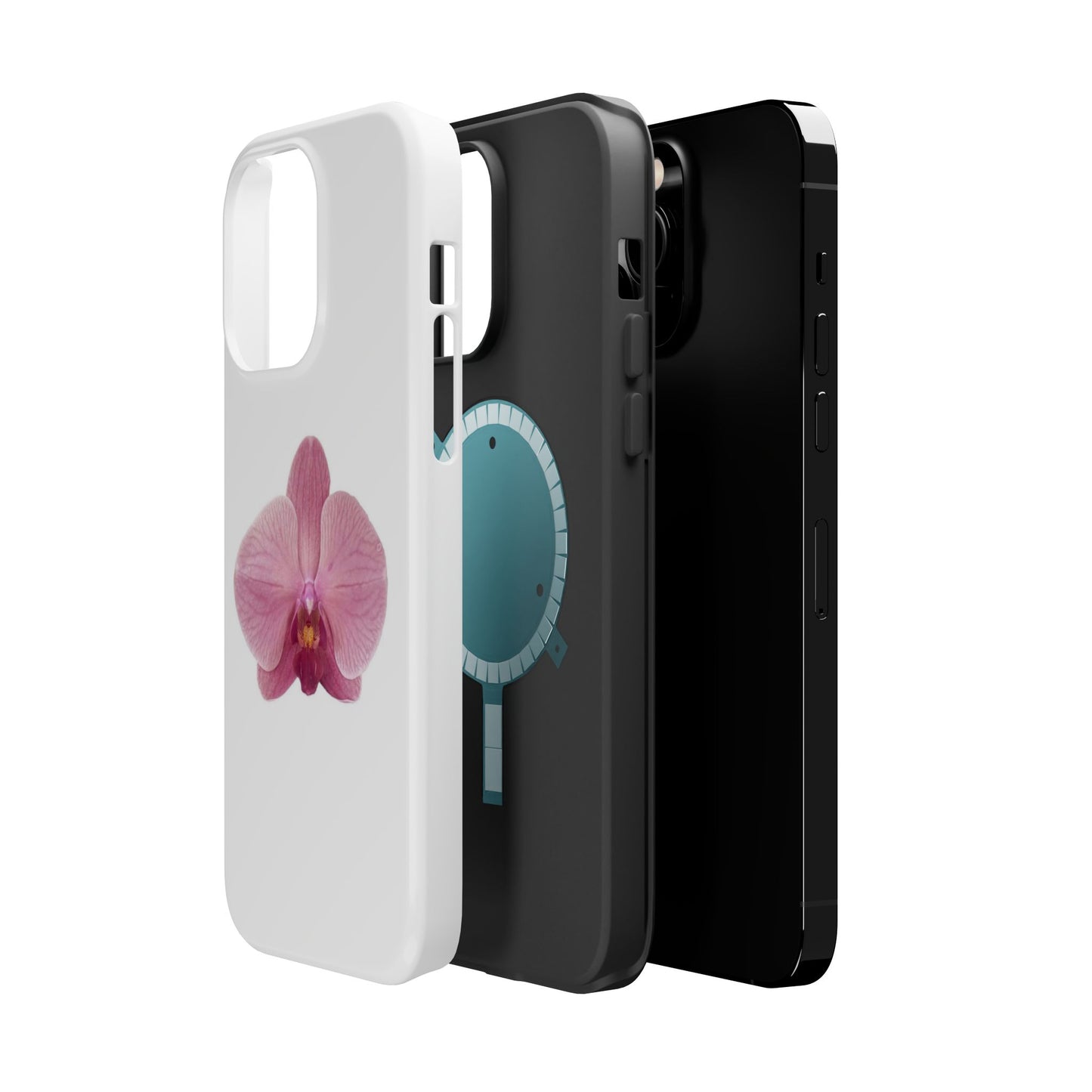 Magnetic IPhone Case, Durable Impact-Resistant Floral Feminine Fashionable Cover, Gift for Her, Protective Smartphone Shell, Trendy