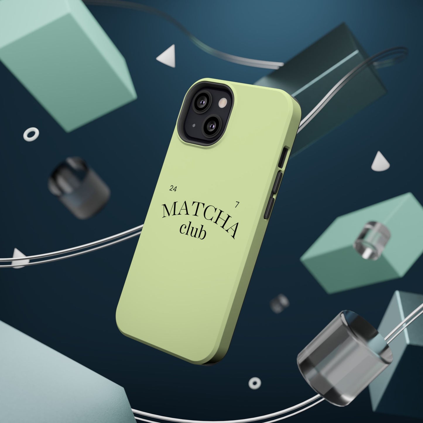 Magnetic IPhone Case, Matcha Coffee Lover, Impact-Resistant Case, Coffee Date Enthusiast, Matcha with Friends, Protective Phone Cover