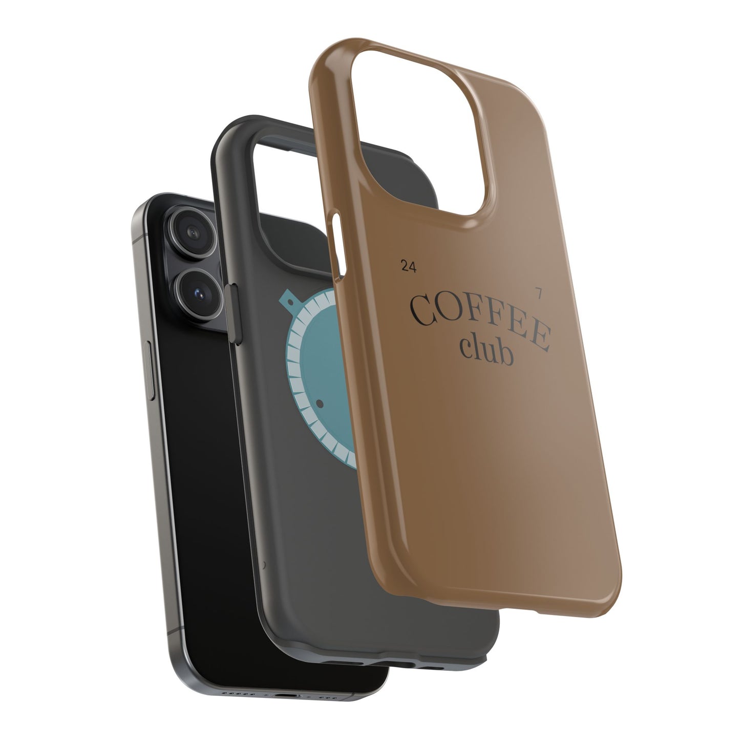 Magnetic iPhone Case, Coffee Lover, Impact-Resistant Case, Coffee Date Enthusiast, Matcha with Friend, Protective Phone Cover