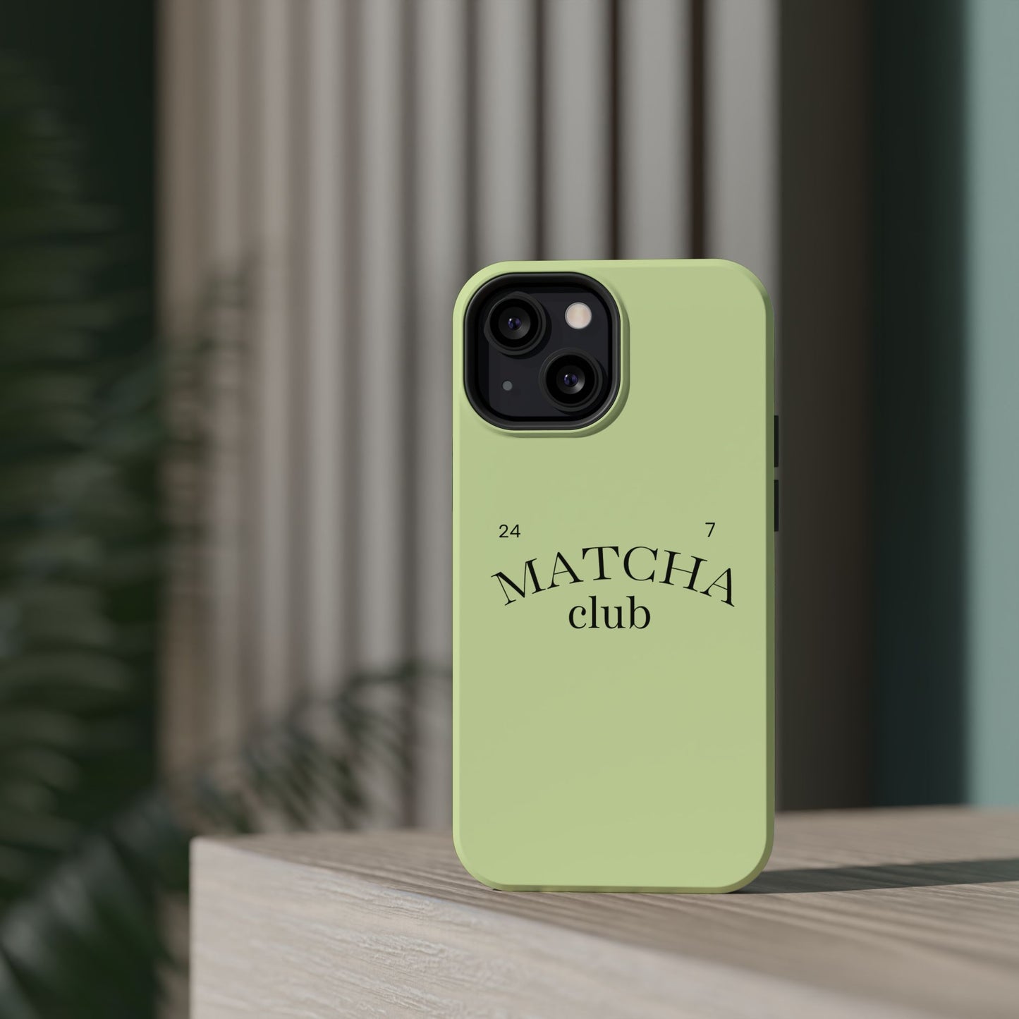 Magnetic IPhone Case, Matcha Coffee Lover, Impact-Resistant Case, Coffee Date Enthusiast, Matcha with Friends, Protective Phone Cover