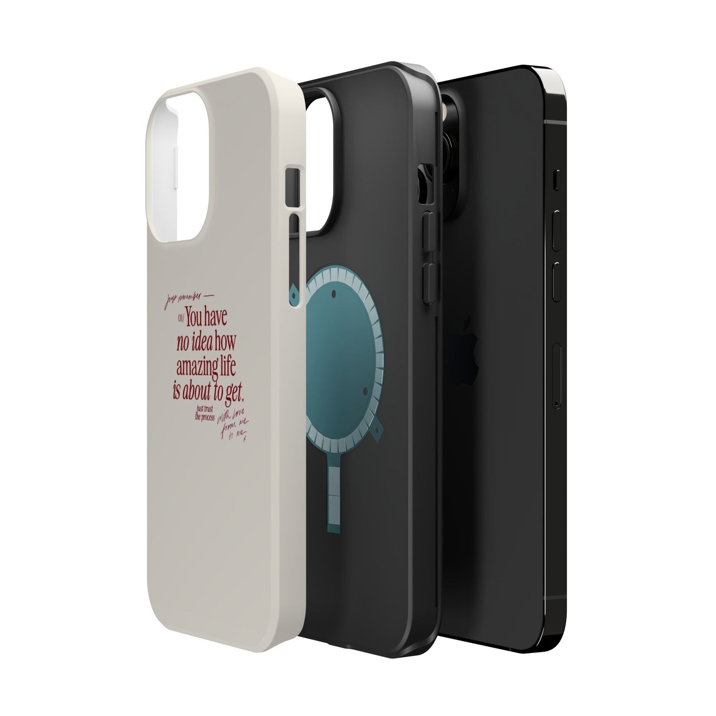 Magnetic IPhone Cases, Motivational Self Love Quote, Fashionable Feminine Gift Idea, Durable Impact-Resistant, Fashion Accessory,
