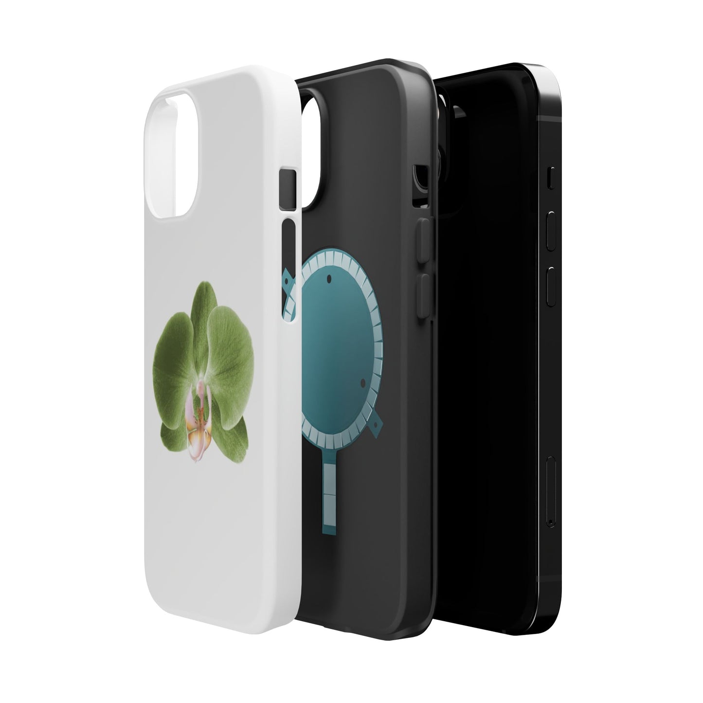 Magnetic IPhone Case, Durable Impact-Resistant Floral Feminine Fashionable Cover, Gift for Her, Protective Smartphone Shell, Trendy