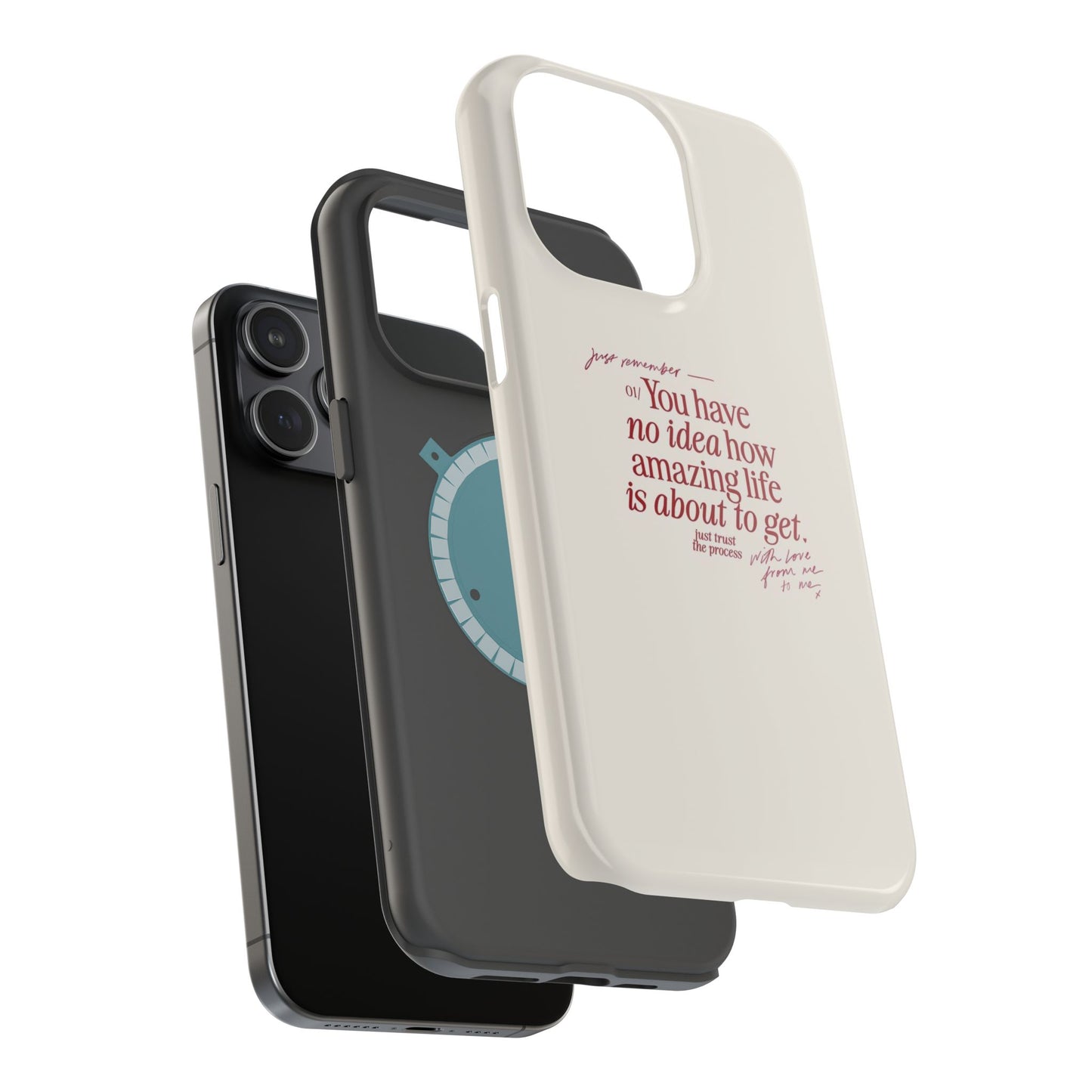 Magnetic IPhone Cases, Motivational Self Love Quote, Fashionable Feminine Gift Idea, Durable Impact-Resistant, Fashion Accessory,