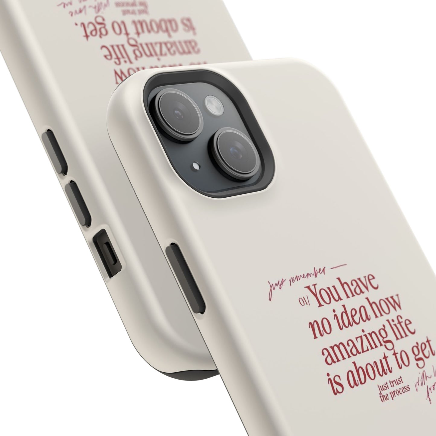Magnetic IPhone Cases, Motivational Self Love Quote, Fashionable Feminine Gift Idea, Durable Impact-Resistant, Fashion Accessory,