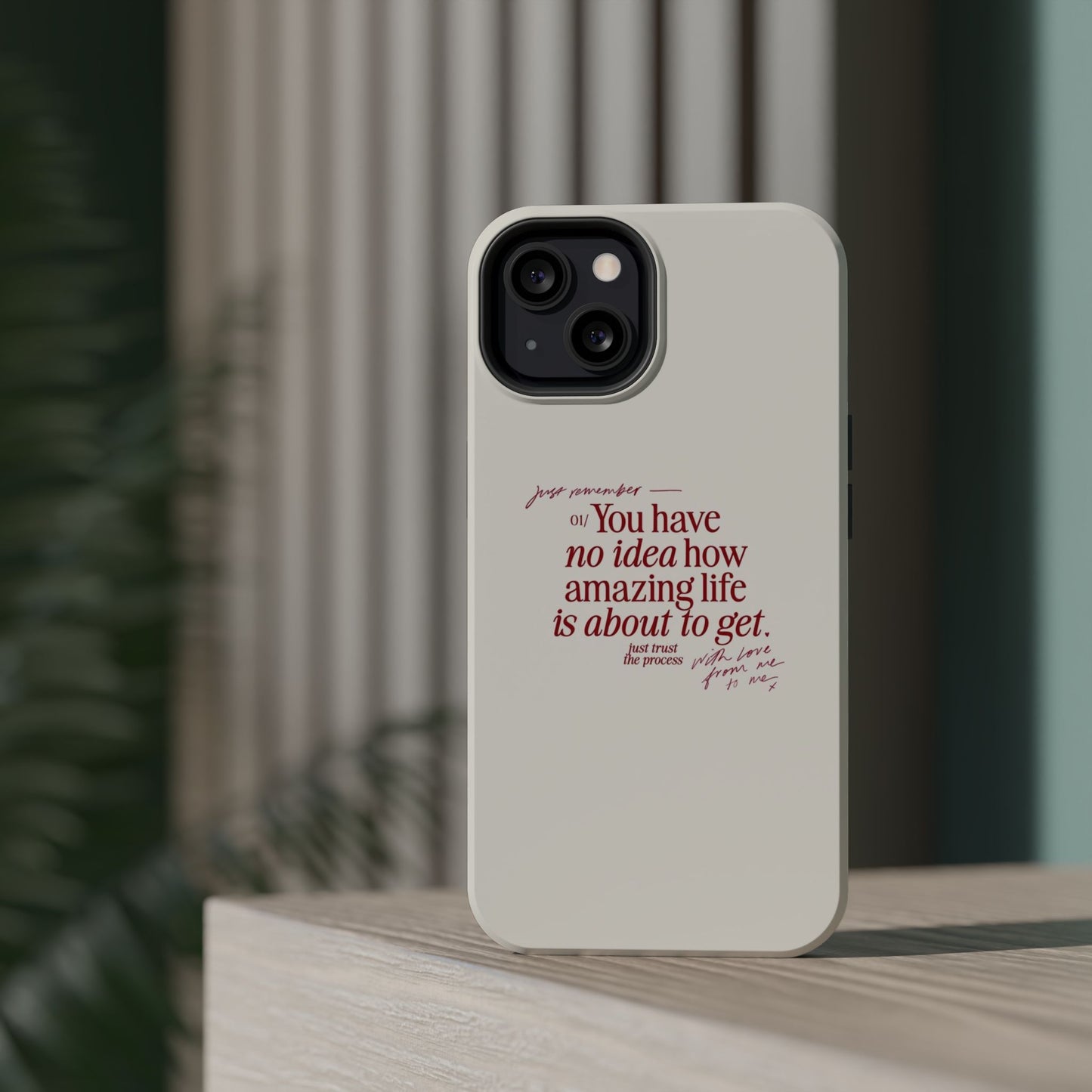 Magnetic IPhone Cases, Motivational Self Love Quote, Fashionable Feminine Gift Idea, Durable Impact-Resistant, Fashion Accessory,