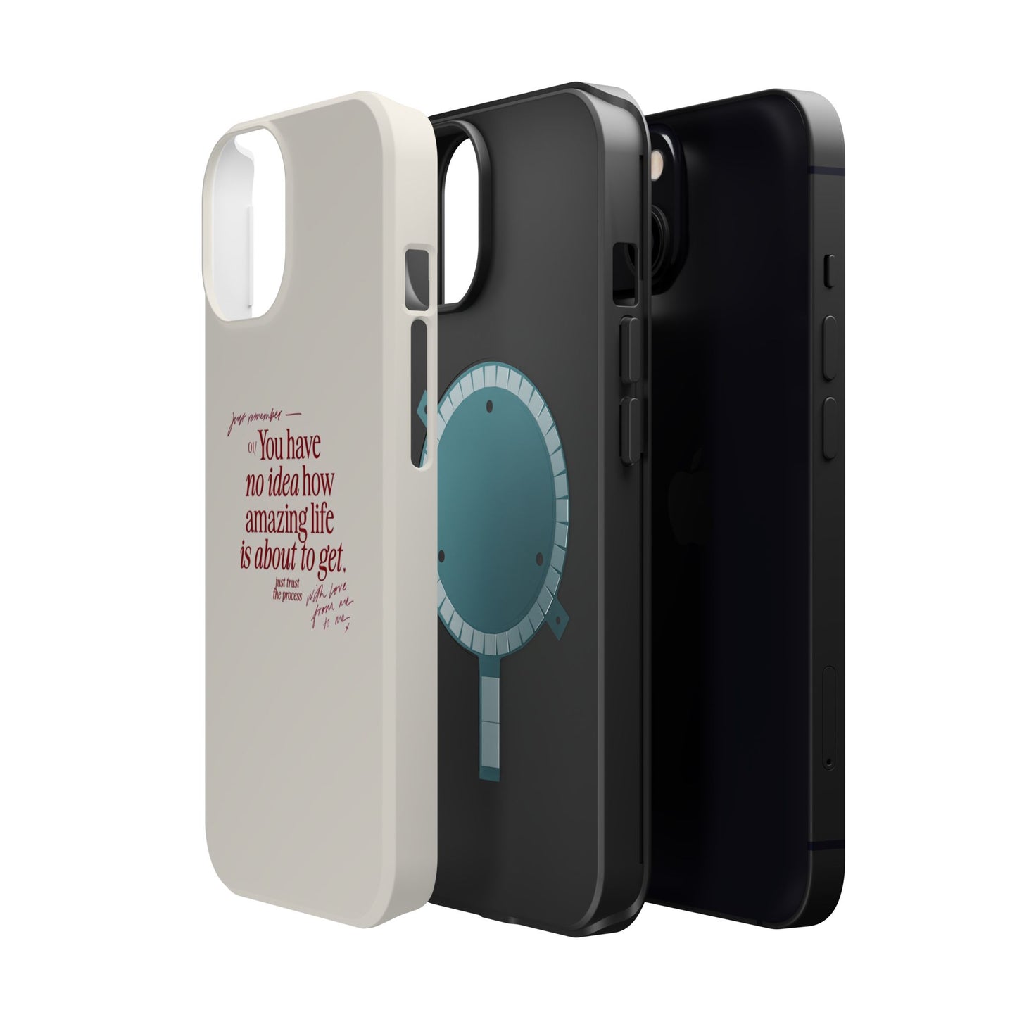 Magnetic IPhone Cases, Motivational Self Love Quote, Fashionable Feminine Gift Idea, Durable Impact-Resistant, Fashion Accessory,
