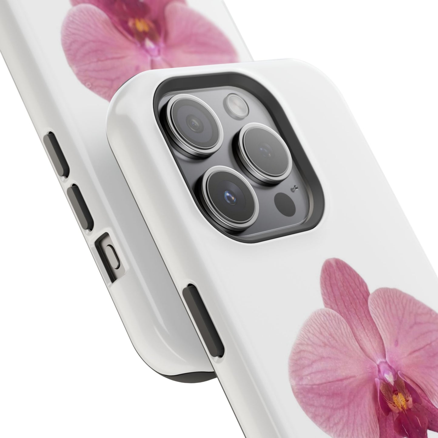Magnetic IPhone Case, Durable Impact-Resistant Floral Feminine Fashionable Cover, Gift for Her, Protective Smartphone Shell, Trendy