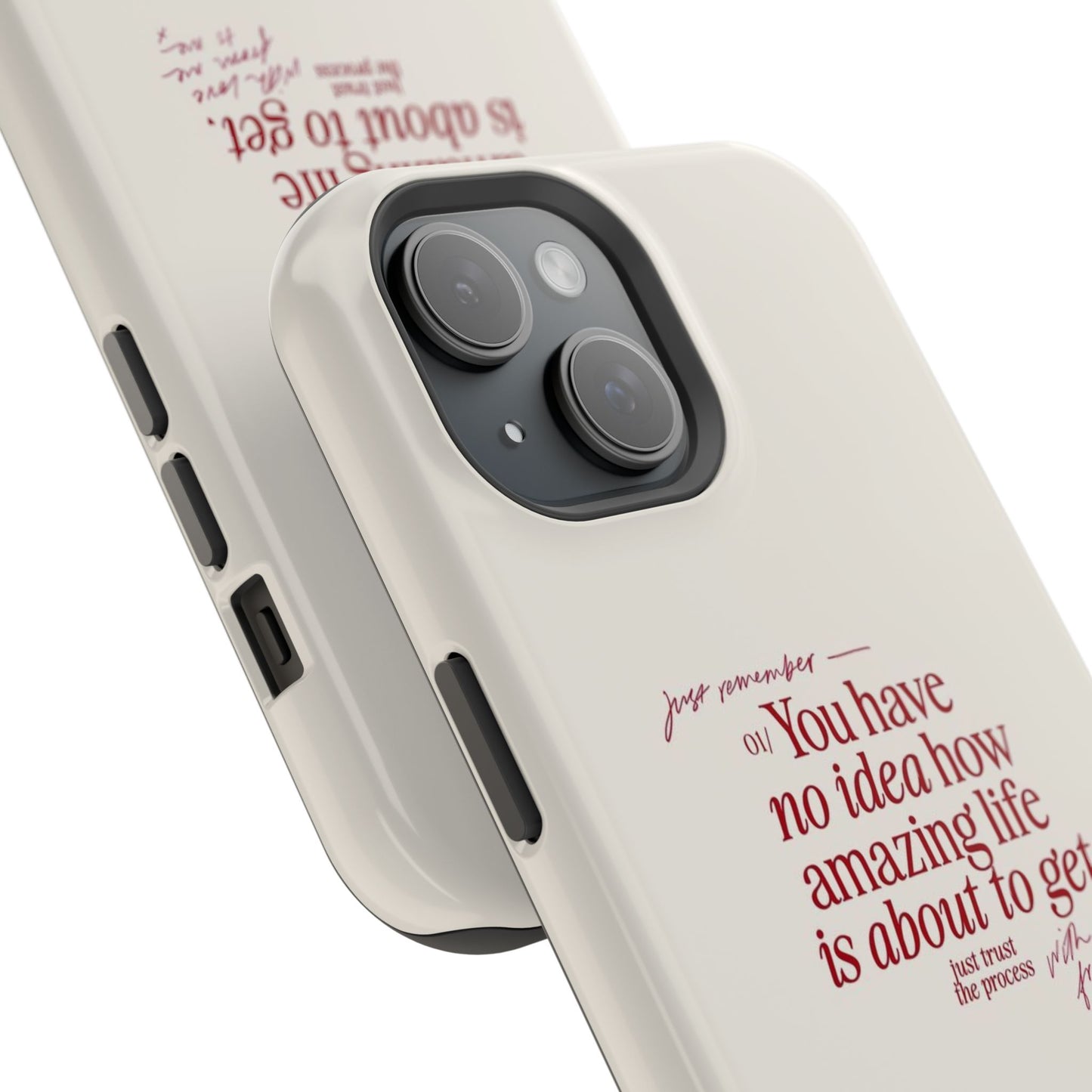 Magnetic IPhone Cases, Motivational Self Love Quote, Fashionable Feminine Gift Idea, Durable Impact-Resistant, Fashion Accessory,