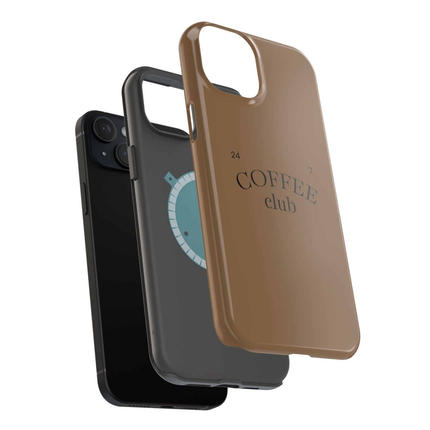 Magnetic iPhone Case, Coffee Lover, Impact-Resistant Case, Coffee Date Enthusiast, Matcha with Friend, Protective Phone Cover