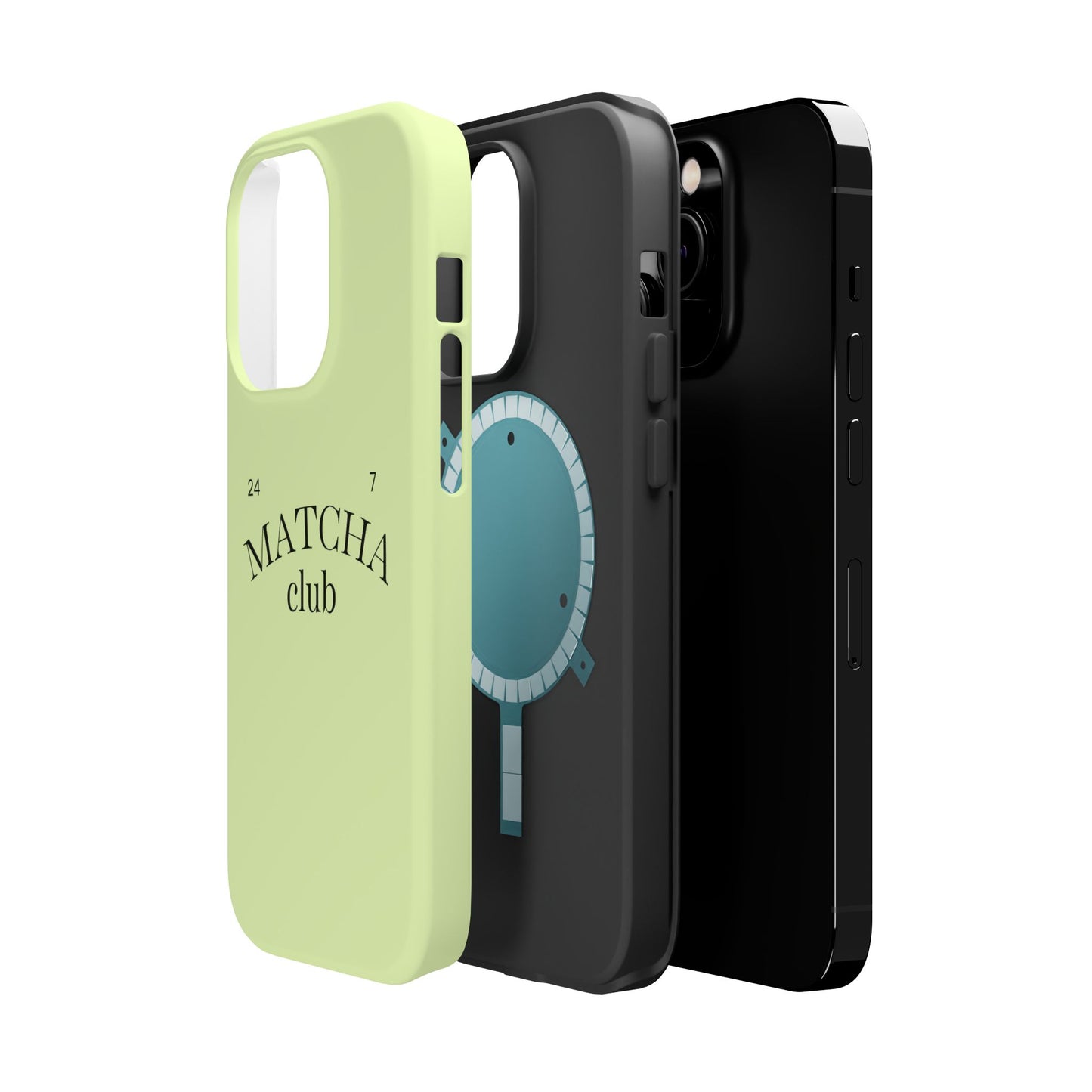 Magnetic IPhone Case, Matcha Coffee Lover, Impact-Resistant Case, Coffee Date Enthusiast, Matcha with Friends, Protective Phone Cover