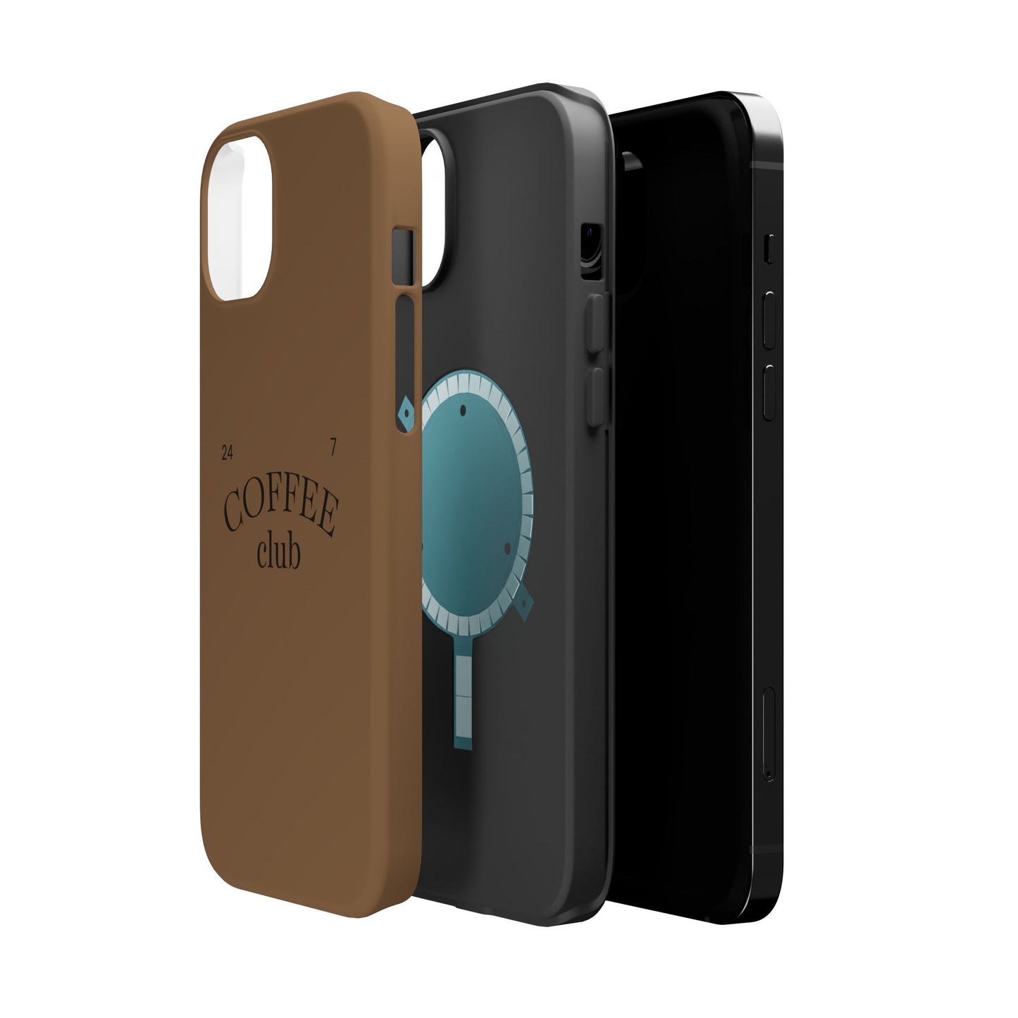 Magnetic iPhone Case, Coffee Lover, Impact-Resistant Case, Coffee Date Enthusiast, Matcha with Friend, Protective Phone Cover