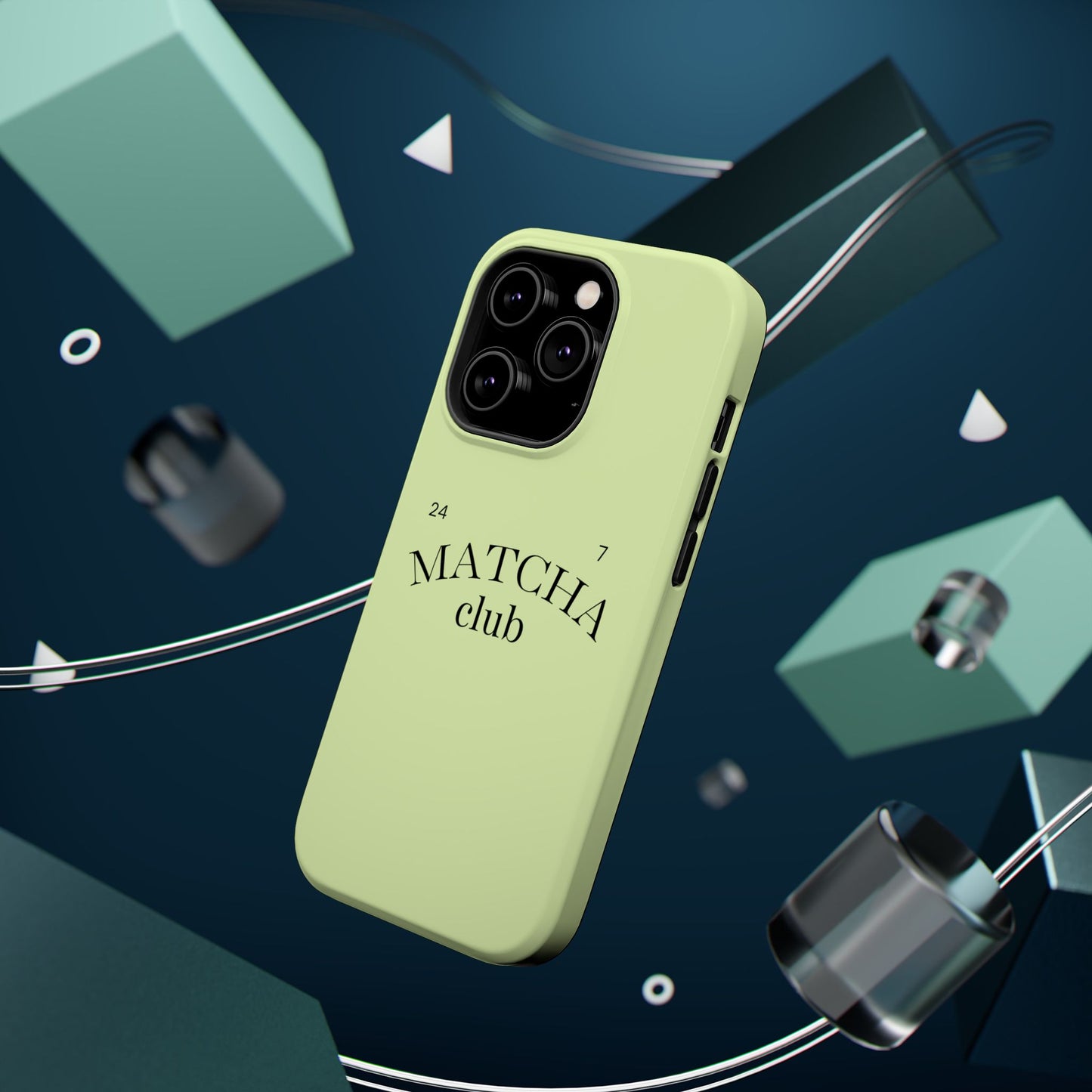 Magnetic IPhone Case, Matcha Coffee Lover, Impact-Resistant Case, Coffee Date Enthusiast, Matcha with Friends, Protective Phone Cover