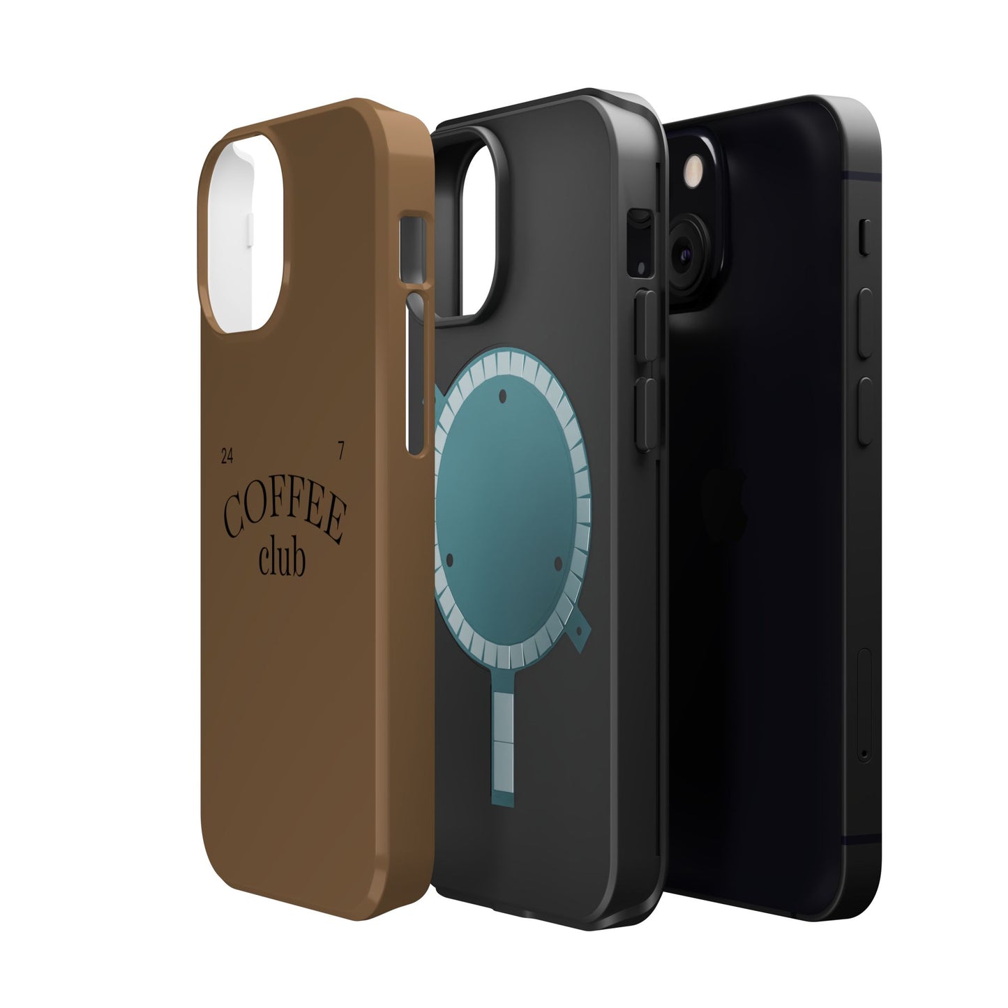 Magnetic iPhone Case, Coffee Lover, Impact-Resistant Case, Coffee Date Enthusiast, Matcha with Friend, Protective Phone Cover