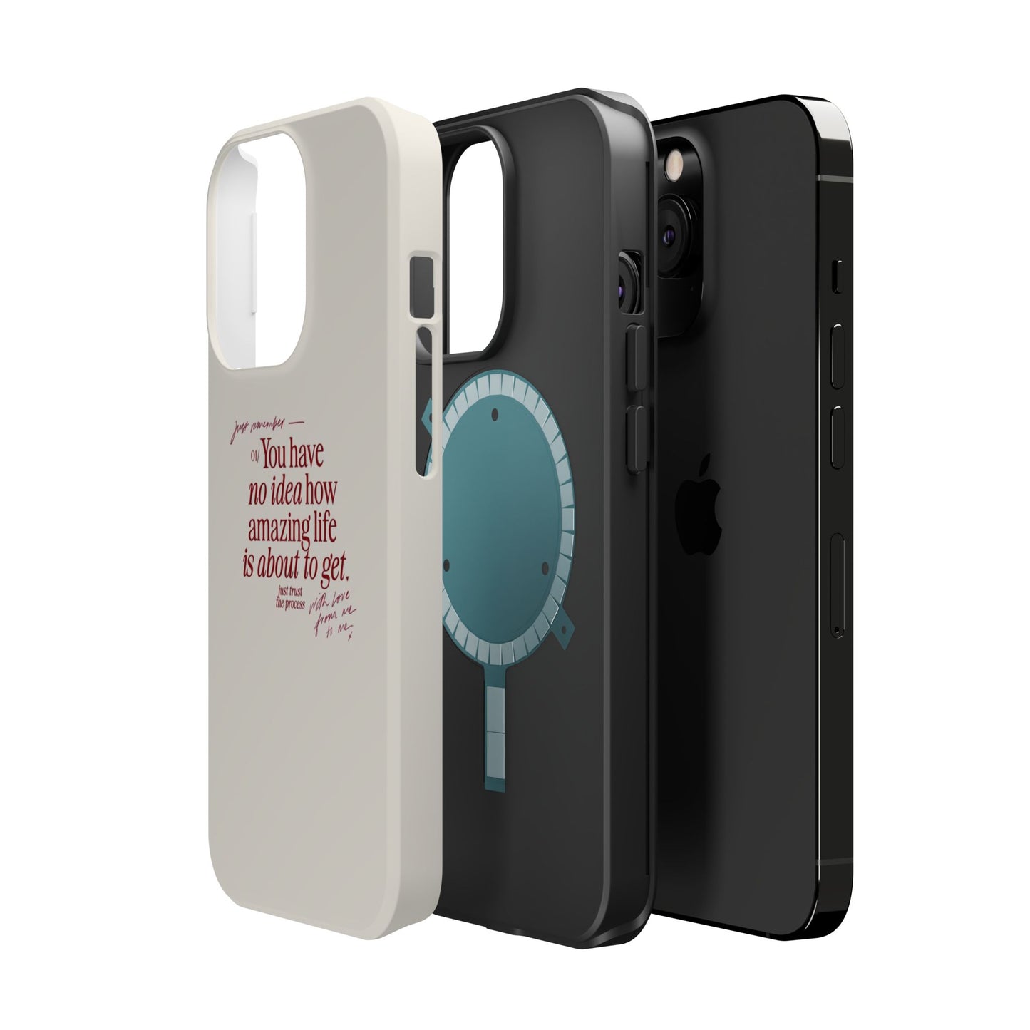 Magnetic IPhone Cases, Motivational Self Love Quote, Fashionable Feminine Gift Idea, Durable Impact-Resistant, Fashion Accessory,