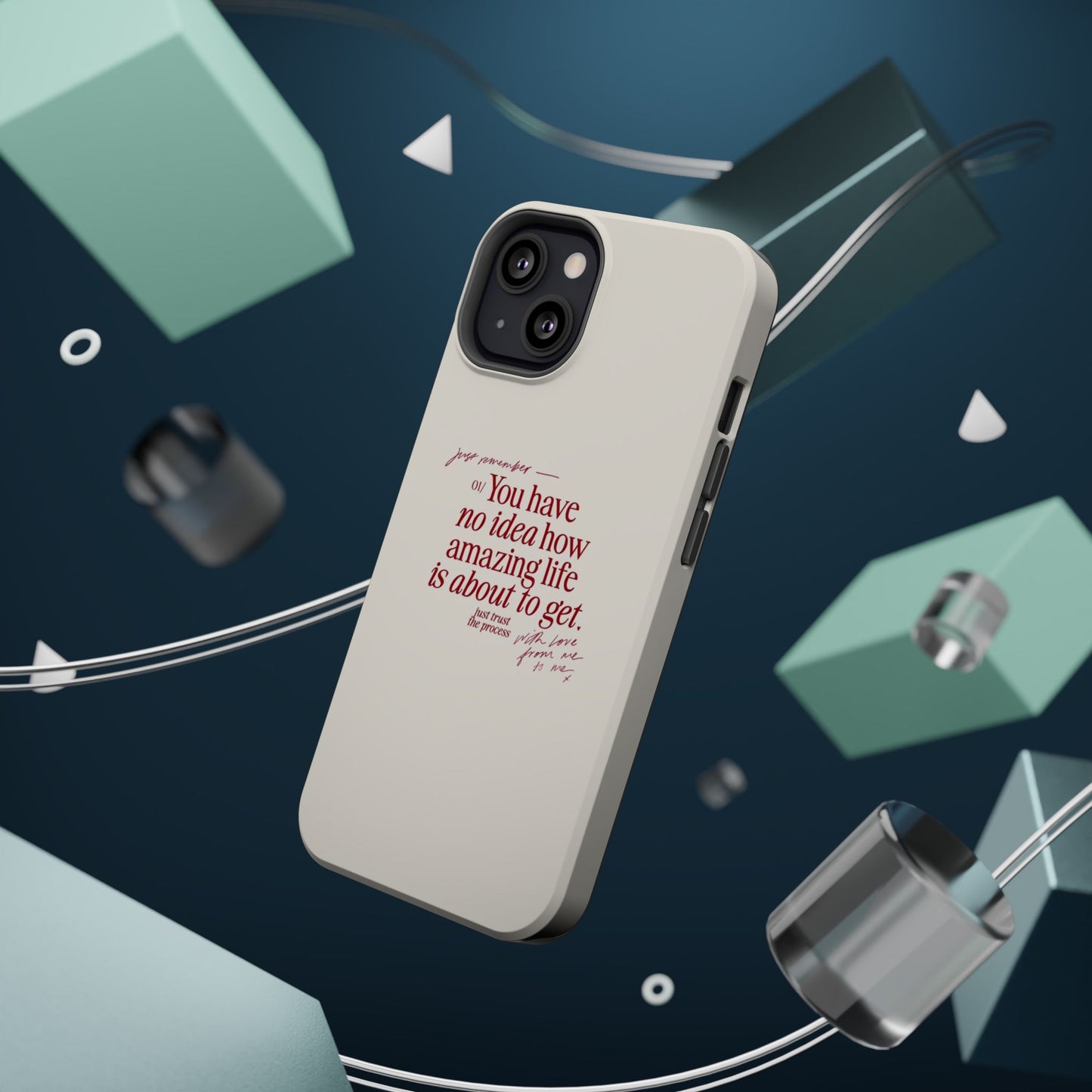 Magnetic IPhone Cases, Motivational Self Love Quote, Fashionable Feminine Gift Idea, Durable Impact-Resistant, Fashion Accessory,