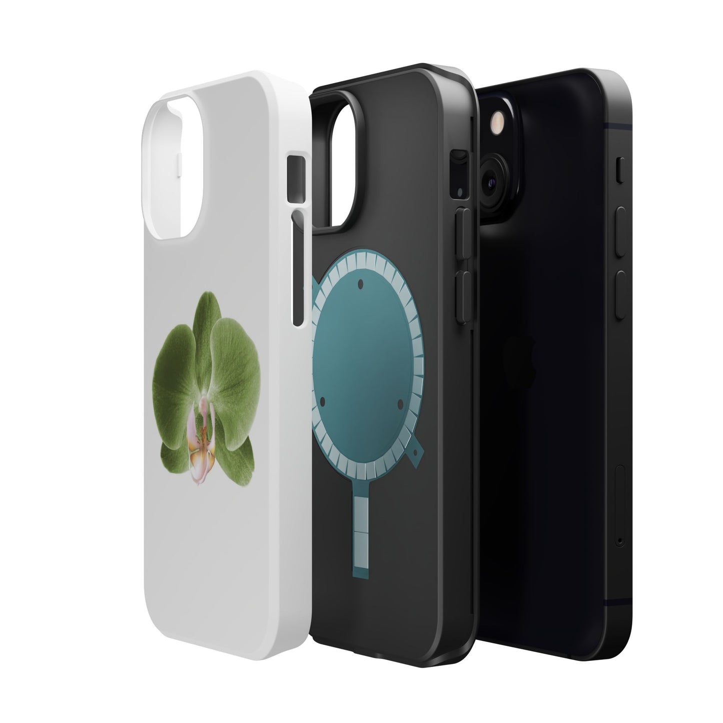 Magnetic IPhone Case, Durable Impact-Resistant Floral Feminine Fashionable Cover, Gift for Her, Protective Smartphone Shell, Trendy
