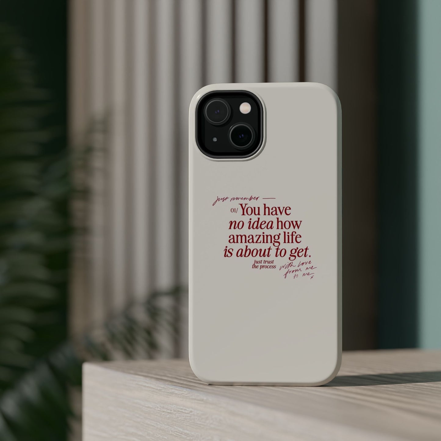 Magnetic IPhone Cases, Motivational Self Love Quote, Fashionable Feminine Gift Idea, Durable Impact-Resistant, Fashion Accessory,