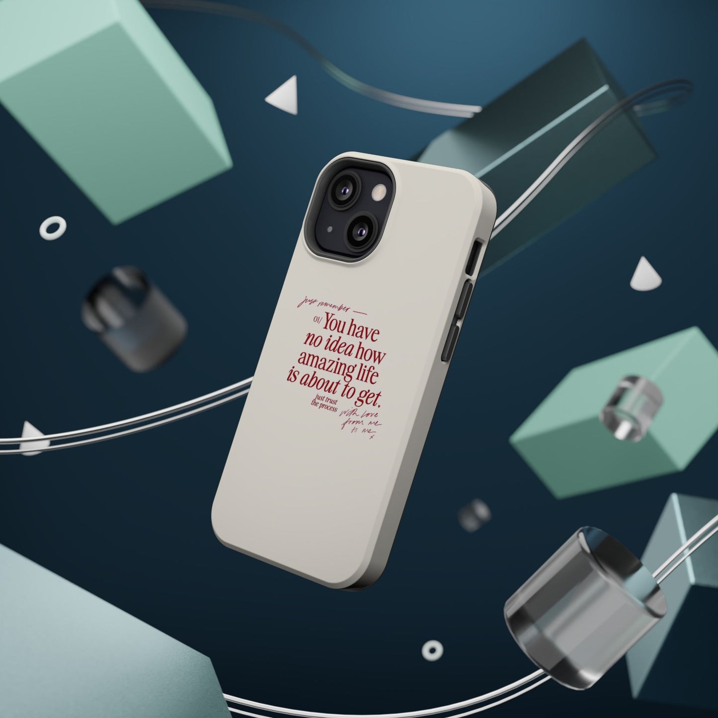 Magnetic IPhone Cases, Motivational Self Love Quote, Fashionable Feminine Gift Idea, Durable Impact-Resistant, Fashion Accessory,