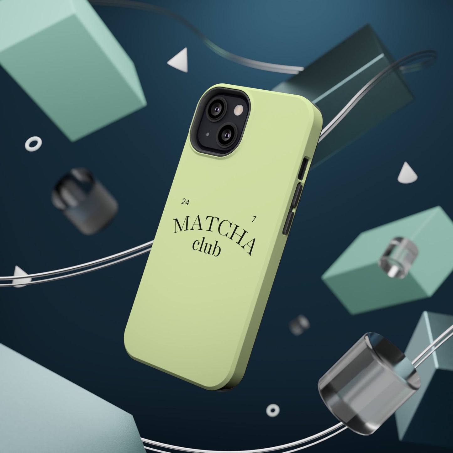 Magnetic IPhone Case, Matcha Coffee Lover, Impact-Resistant Case, Coffee Date Enthusiast, Matcha with Friends, Protective Phone Cover