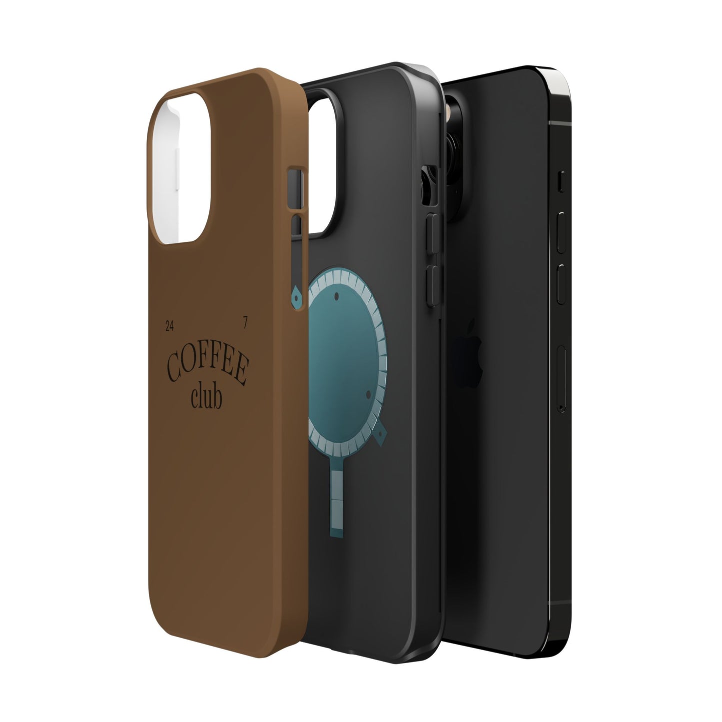 Magnetic iPhone Case, Coffee Lover, Impact-Resistant Case, Coffee Date Enthusiast, Matcha with Friend, Protective Phone Cover
