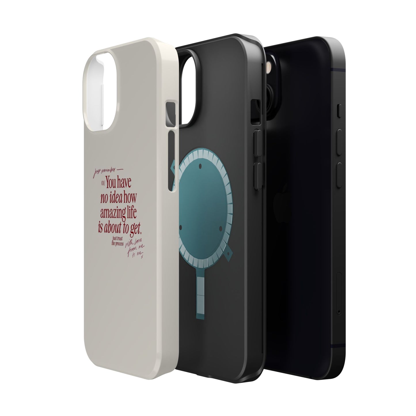 Magnetic IPhone Cases, Motivational Self Love Quote, Fashionable Feminine Gift Idea, Durable Impact-Resistant, Fashion Accessory,