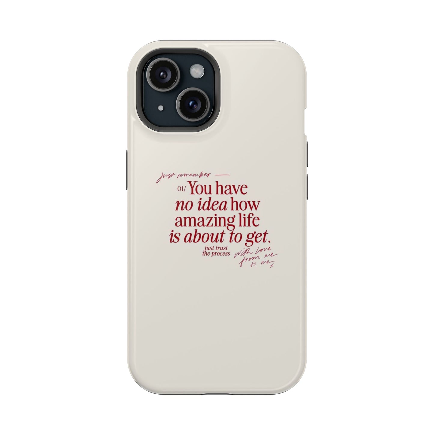 Magnetic IPhone Cases, Motivational Self Love Quote, Fashionable Feminine Gift Idea, Durable Impact-Resistant, Fashion Accessory,