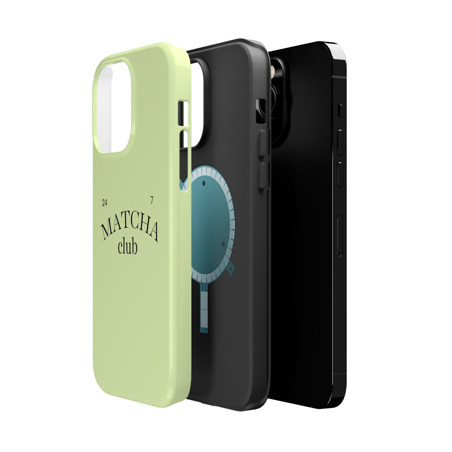 Magnetic IPhone Case, Matcha Coffee Lover, Impact-Resistant Case, Coffee Date Enthusiast, Matcha with Friends, Protective Phone Cover