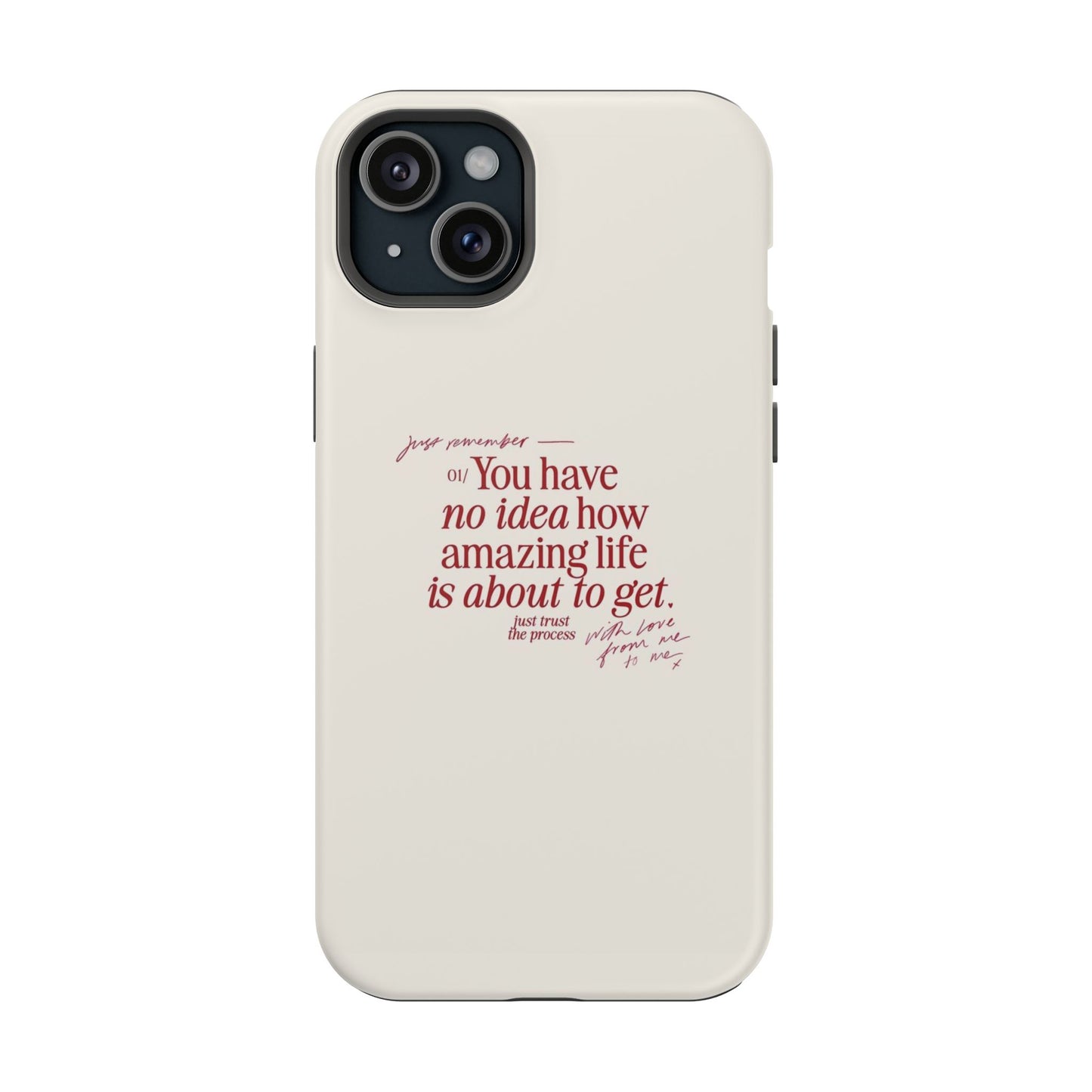 Magnetic IPhone Cases, Motivational Self Love Quote, Fashionable Feminine Gift Idea, Durable Impact-Resistant, Fashion Accessory,