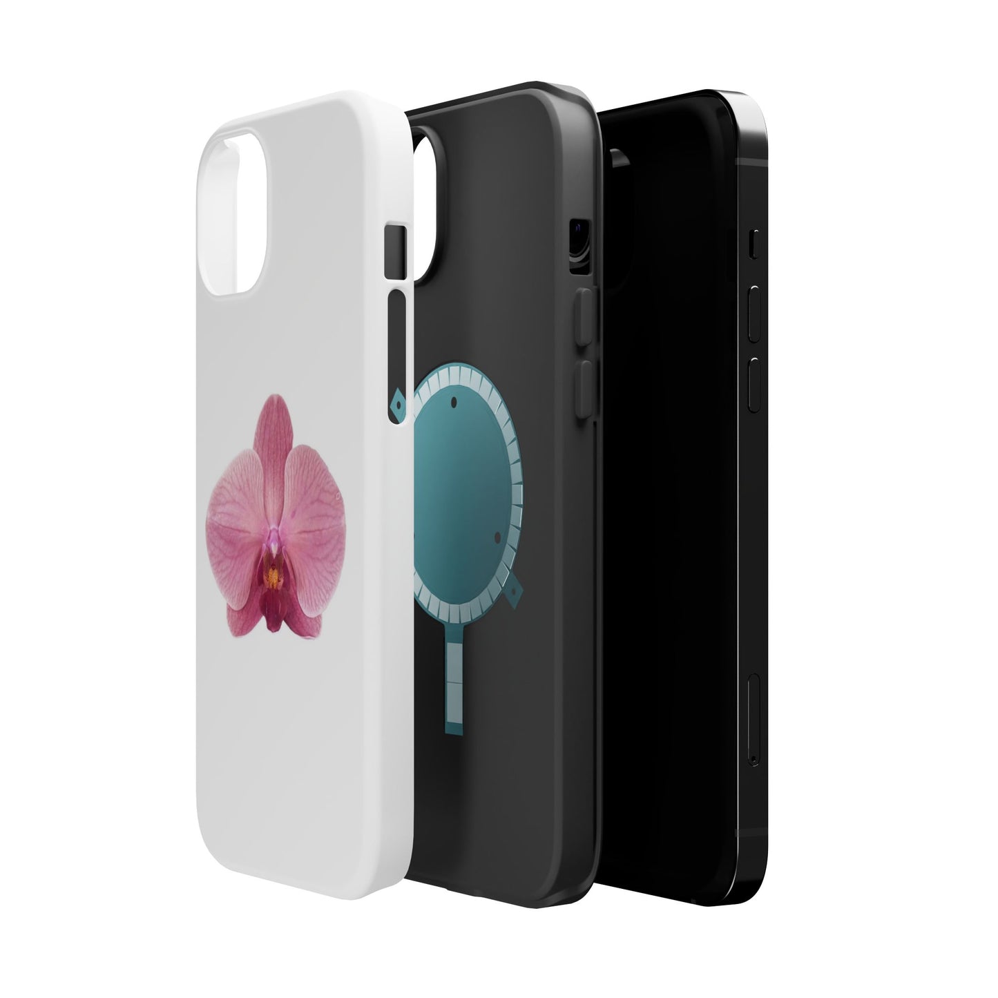 Magnetic IPhone Case, Durable Impact-Resistant Floral Feminine Fashionable Cover, Gift for Her, Protective Smartphone Shell, Trendy