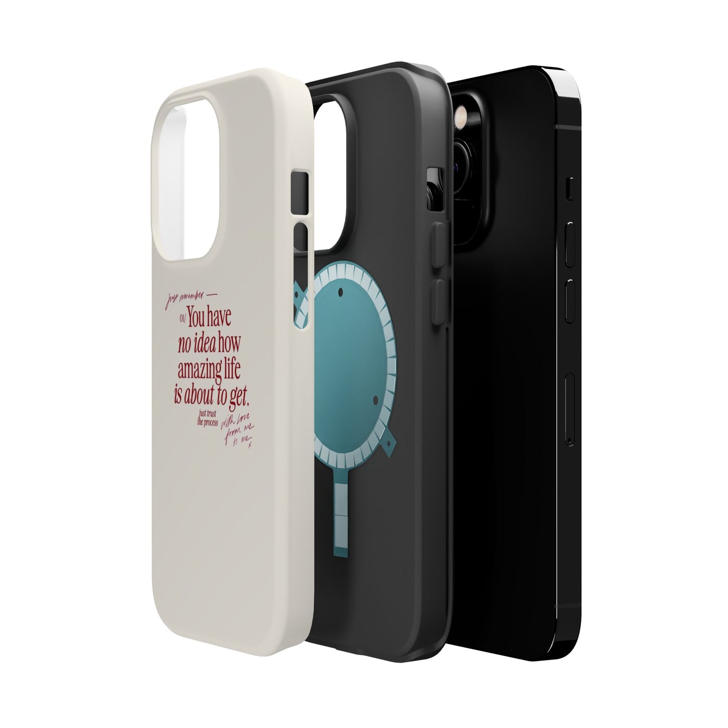 Magnetic IPhone Cases, Motivational Self Love Quote, Fashionable Feminine Gift Idea, Durable Impact-Resistant, Fashion Accessory,