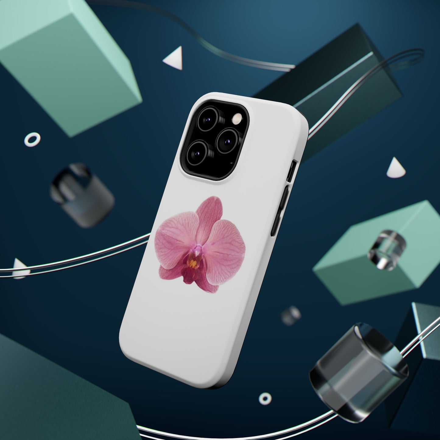 Magnetic IPhone Case, Durable Impact-Resistant Floral Feminine Fashionable Cover, Gift for Her, Protective Smartphone Shell, Trendy