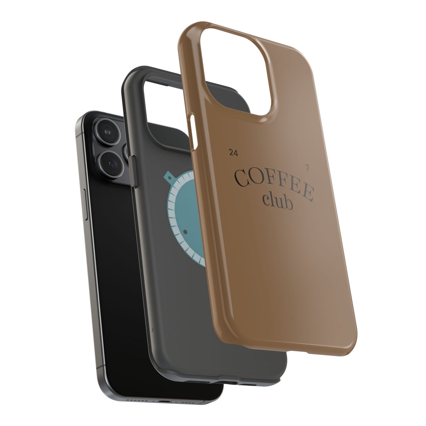 Magnetic iPhone Case, Coffee Lover, Impact-Resistant Case, Coffee Date Enthusiast, Matcha with Friend, Protective Phone Cover